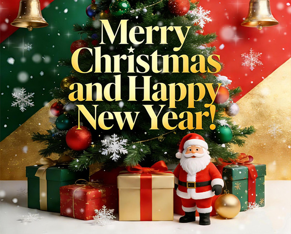 Pühadetervitused: häid jõule ja head uut aastat!